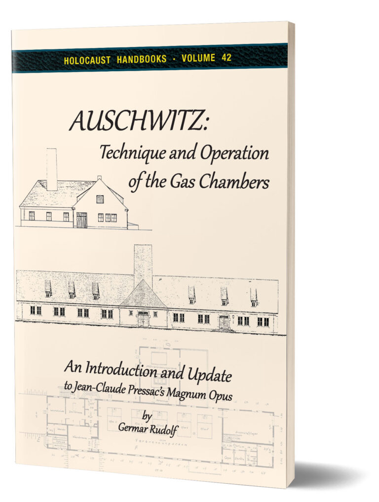 Auschwitz: Technique and Operation of the Gas Chambers